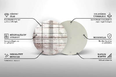 Podložka pod svíčku Staré dřevěné desky