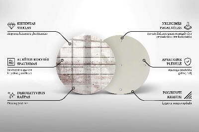 Podložka pod svíčku Staré dřevěné desky