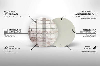 Podložka pod svíčku Staré dřevěné desky