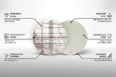 Podložka pod svíčku Staré dřevěné desky
