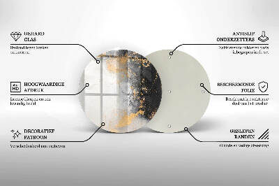 Podtácek pod svíčky Abstrakce se zlatem
