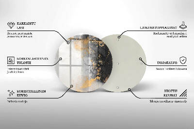 Podtácek pod svíčky Abstrakce se zlatem