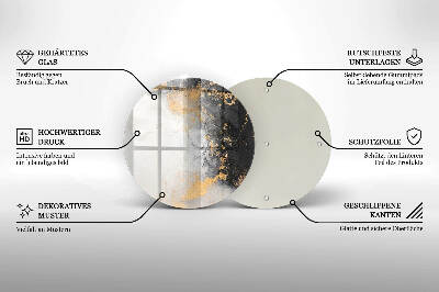 Podtácek pod svíčky Abstrakce se zlatem