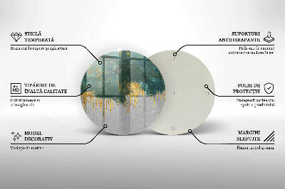 Tácek pod svíčku Abstrakce se zlatem