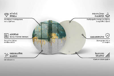 Tácek pod svíčku Abstrakce se zlatem