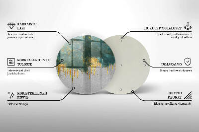 Tácek pod svíčku Abstrakce se zlatem