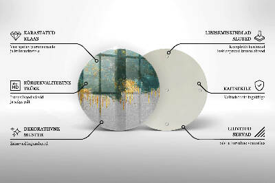 Tácek pod svíčku Abstrakce se zlatem