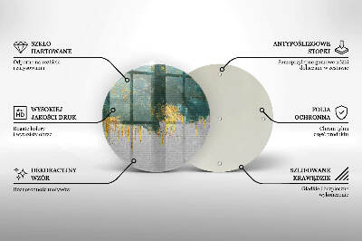 Tácek pod svíčku Abstrakce se zlatem