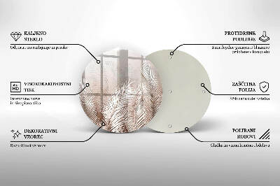 Podložka pod svíčku Boho vegetační listy