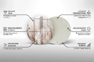 Podložka pod svíčku Boho vegetační listy