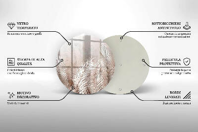 Podložka pod svíčku Boho vegetační listy