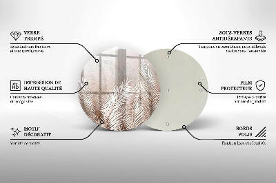 Podložka pod svíčku Boho vegetační listy