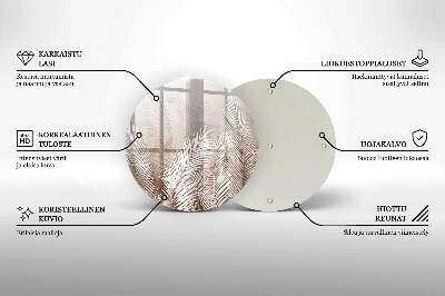 Podložka pod svíčku Boho vegetační listy