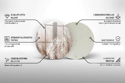 Podložka pod svíčku Boho vegetační listy