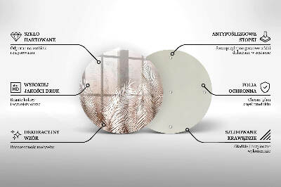 Podložka pod svíčku Boho vegetační listy