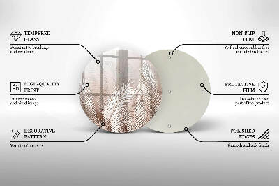 Podložka pod svíčku Boho vegetační listy