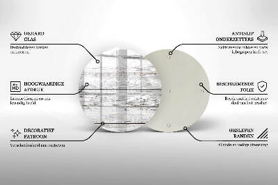 Podložka pod svíčku Světlé dřevěné desky
