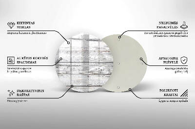 Podložka pod svíčku Světlé dřevěné desky