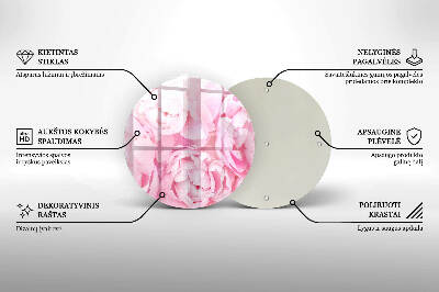 Podtácek pod svíčky Jemné pivoňky