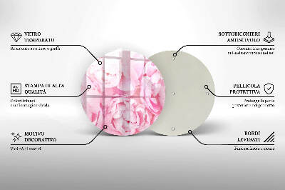 Podtácek pod svíčky Jemné pivoňky