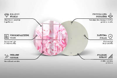 Podtácek pod svíčky Jemné pivoňky