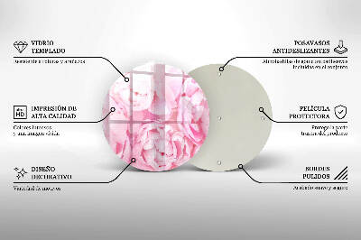 Podtácek pod svíčky Jemné pivoňky