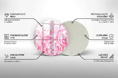 Podtácek pod svíčky Jemné pivoňky