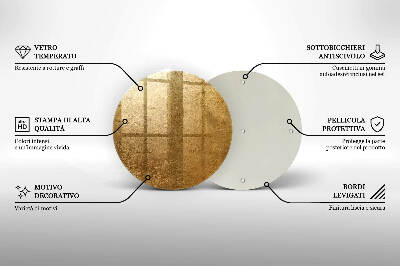 Tácek pod svíčku Zlatá textura pozadí