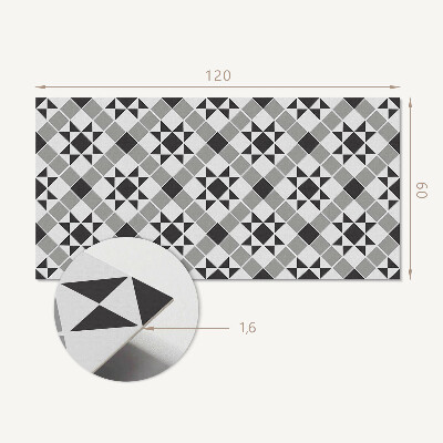 Obdélníkový nástěnný panel Wzór geometryczny z motywem gwiazd