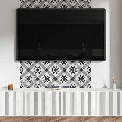 Obdélníkový nástěnný panel Wzór geometryczny z motywem gwiazd