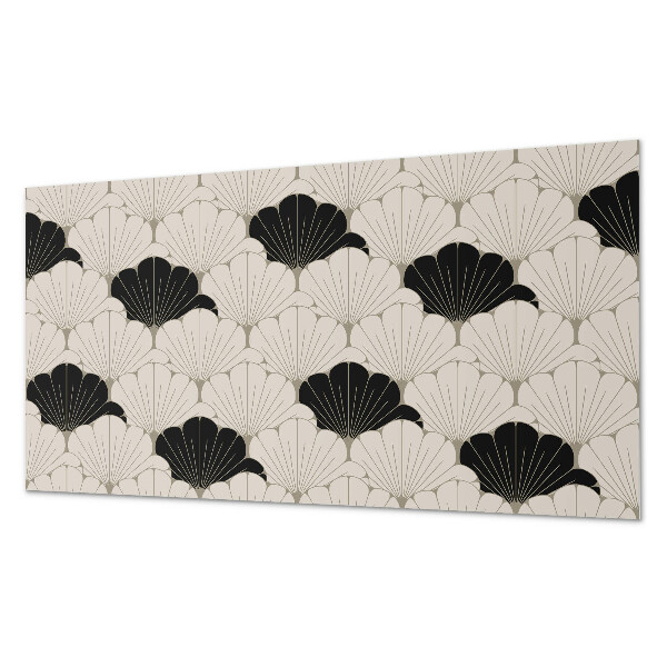 Obdélníkový nástěnný panel Elegancki motyw liści