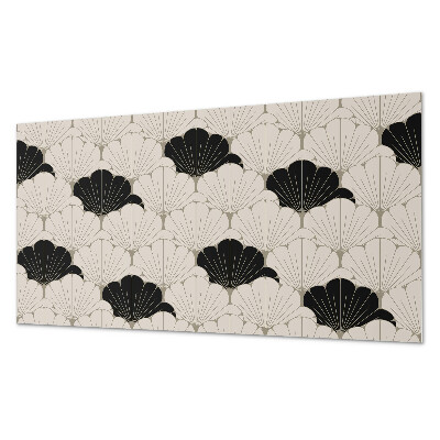 Obdélníkový nástěnný panel Elegancki motyw liści