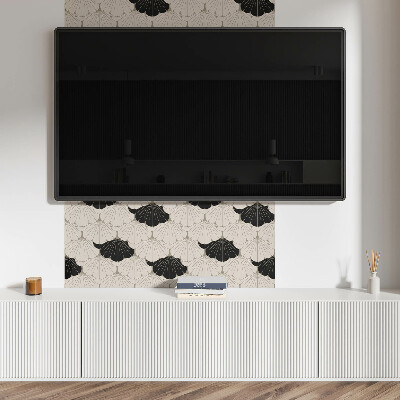 Obdélníkový nástěnný panel Elegancki motyw liści