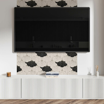 Obdélníkový nástěnný panel Elegancki motyw liści