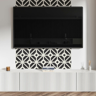 Obdélníkový obkladový panel Wzór rombowy w stylu geometrycznym