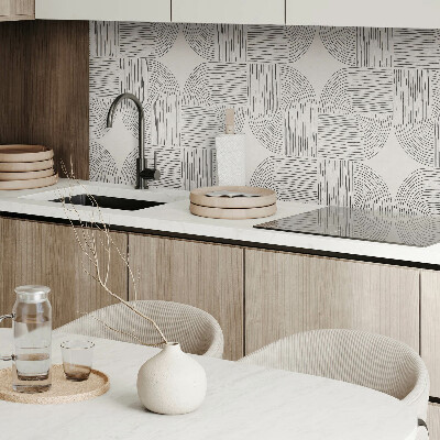 Obdélníkový panel na zeď Stylizowane kształty w geometrycznym porządku