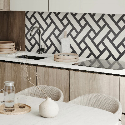 Obdélníkový obkladový panel Wzór geometryczny z plecionką