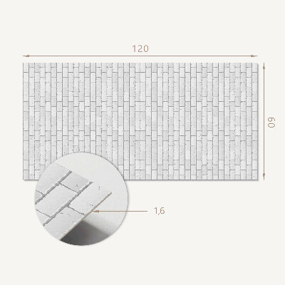 Obdélníkový nástěnný panel Ceglasta tekstura