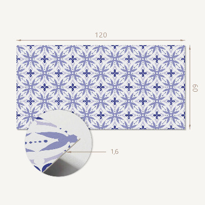Obdélníkový nástěnný panel Wzór kwiatowej geometrii