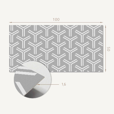 Obdélníkový nástěnný panel Wzór strzałek w geometrii