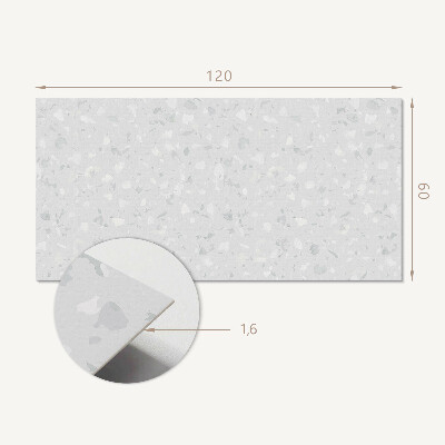 Obdélníkový panel na zeď Wzór terrazzo w stylu abstrakcyjnym