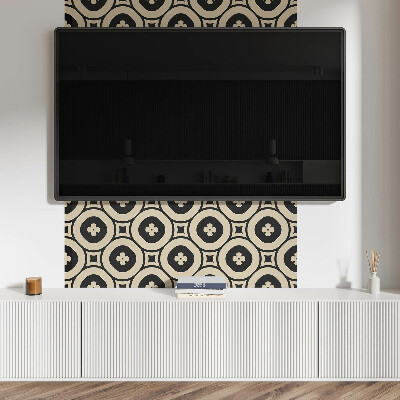 Obdélníkový panel na zeď Wzór kwadratowych figur geometrycznych
