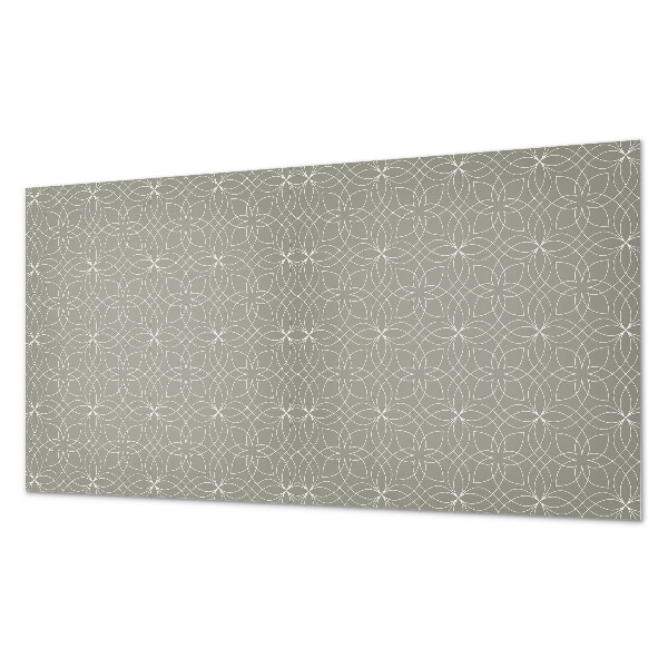 Obdélníkový obkladový panel Kwiatowy wzór w geometrycznym stylu