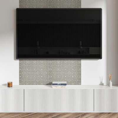 Obdélníkový obkladový panel Kwiatowy wzór w geometrycznym stylu