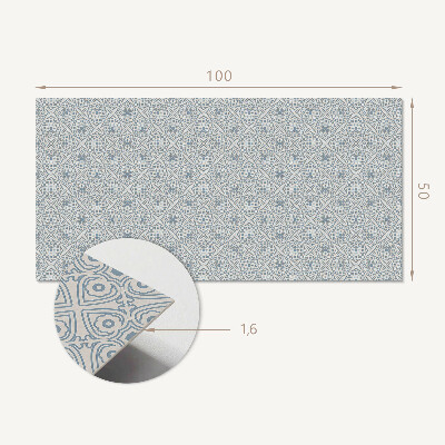 Obdélníkový nástěnný panel Wzór rombowy w stylu geometrycznym