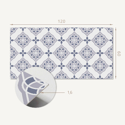 Obdélníkový nástěnný panel Rombowy wzór w geometrycznym stylu