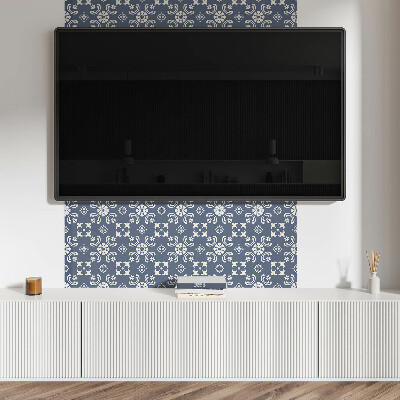 Obdélníkový nástěnný panel Kwiatowy motyw z tłem