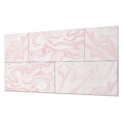 Obdélníkový panel na zeď Marmurowe fale w eleganckim stylu