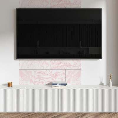 Obdélníkový panel na zeď Marmurowe fale w eleganckim stylu