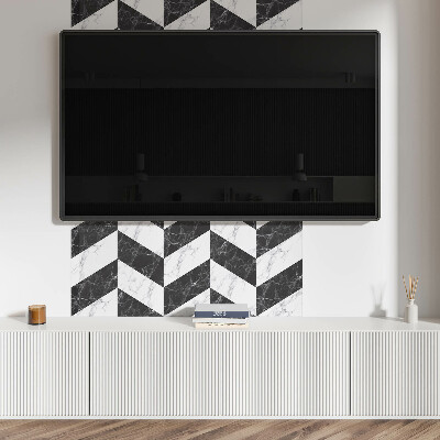 Obdélníkový panel na zeď Marmurowa jodełka w eleganckim stylu